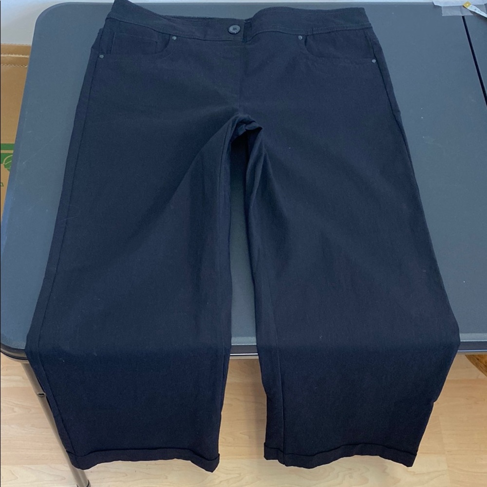 2 for $25 - Addition Elle Pull on Trousers w Cuffs Stretchy w Nylon 16 Plus XL